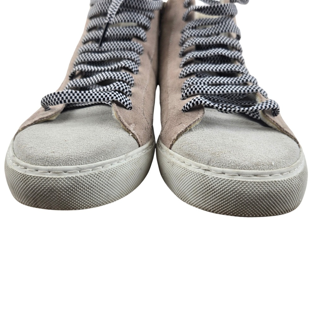 P448 Skate High Top Sneakers Pink Suede Sherpa Lining EU 41 US Women 10.5 - Picture 4 of 15